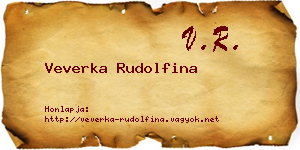 Veverka Rudolfina névjegykártya